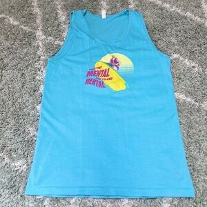 Kook Slams 80’s retro style “Gettin MENTAL on the rental” jetski tank size S NEW